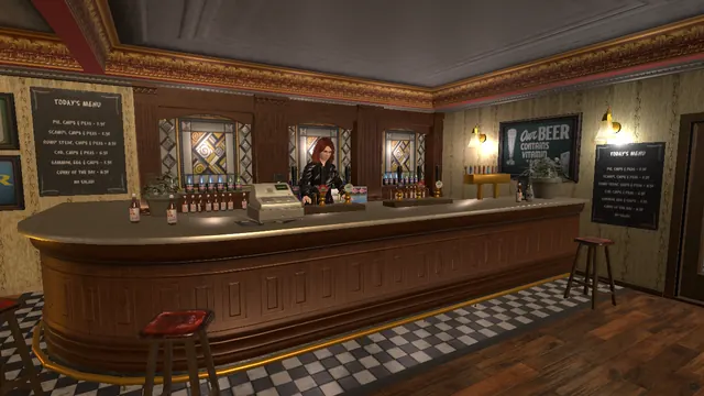 Dot works the bar. She was Gran's oldest friend.